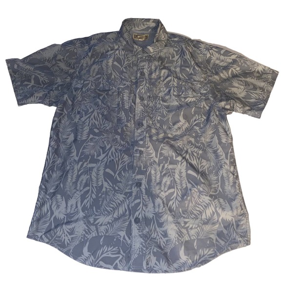 Duluth Trading Co Hawaiian‎ Theme Short Sleeve Vented Shirt Mens Size Medium - Picture 1 of 7